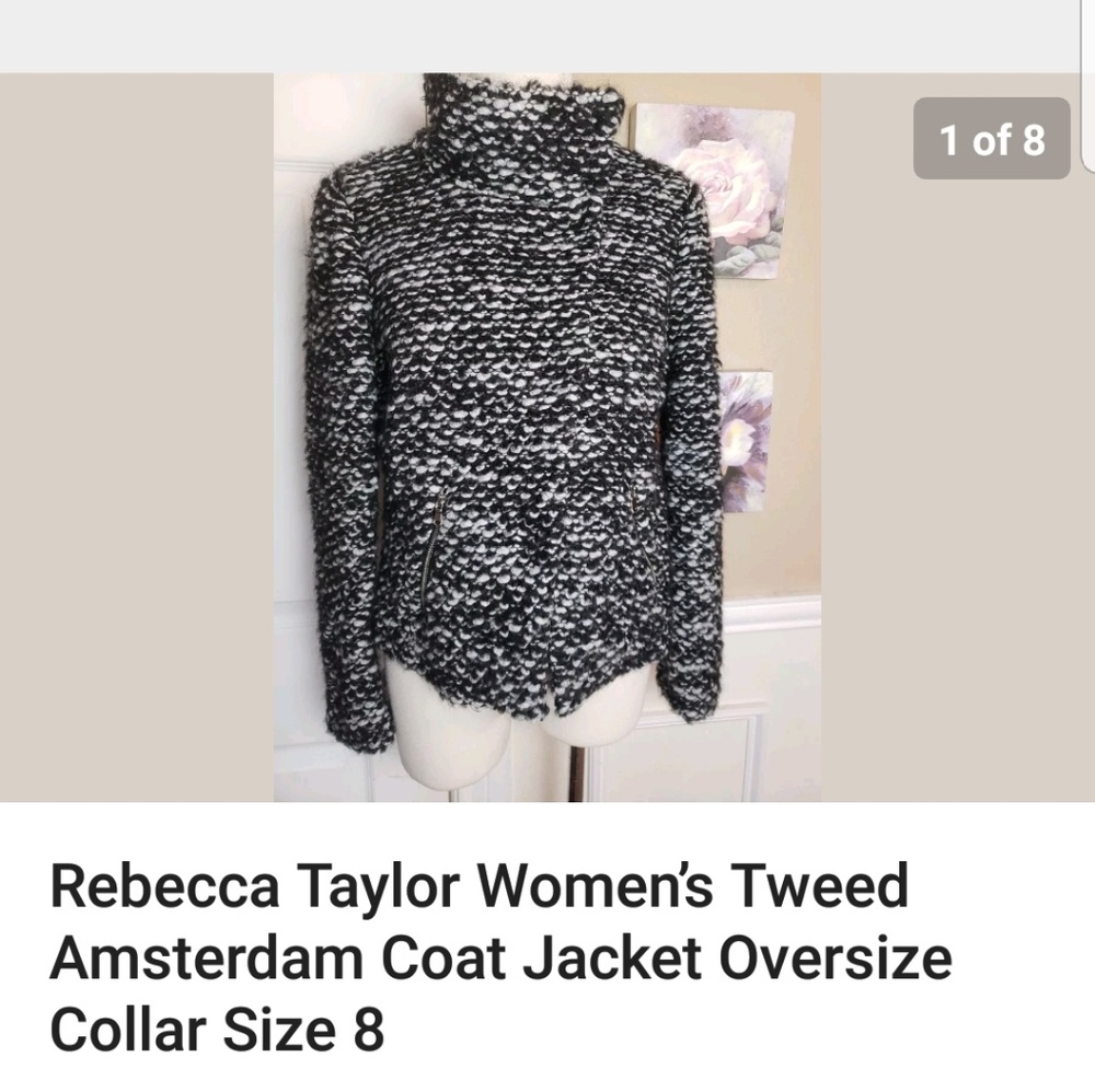 Rebecca Taylor Amsterdam Tweed Jacket 8